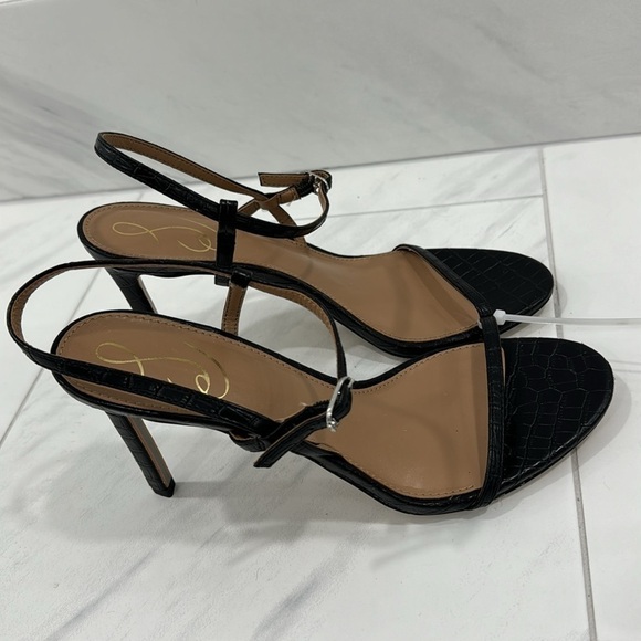 Sam Edelman Black Strappy Heels - Picture 11 of 16